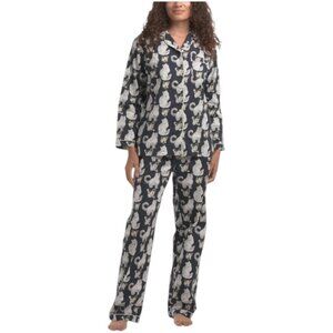 CRAFTED BY MAHOGANY 2pc Cotton Hermoine Cat Pajama Set